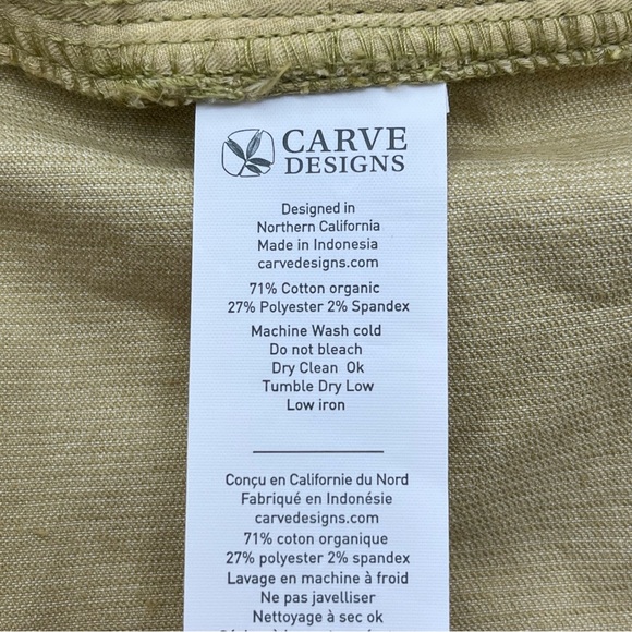 Carve Designs 'Oahu' High Rise 6” Raw Hem Corduroy Shorts Cumin Sz 16 - Picture 11 of 13